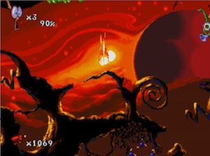 Captura de Earthworm Jim 2